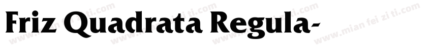 Friz Quadrata Regula字体转换
